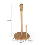 Vertical Bamboo Tissue Holder- Beige