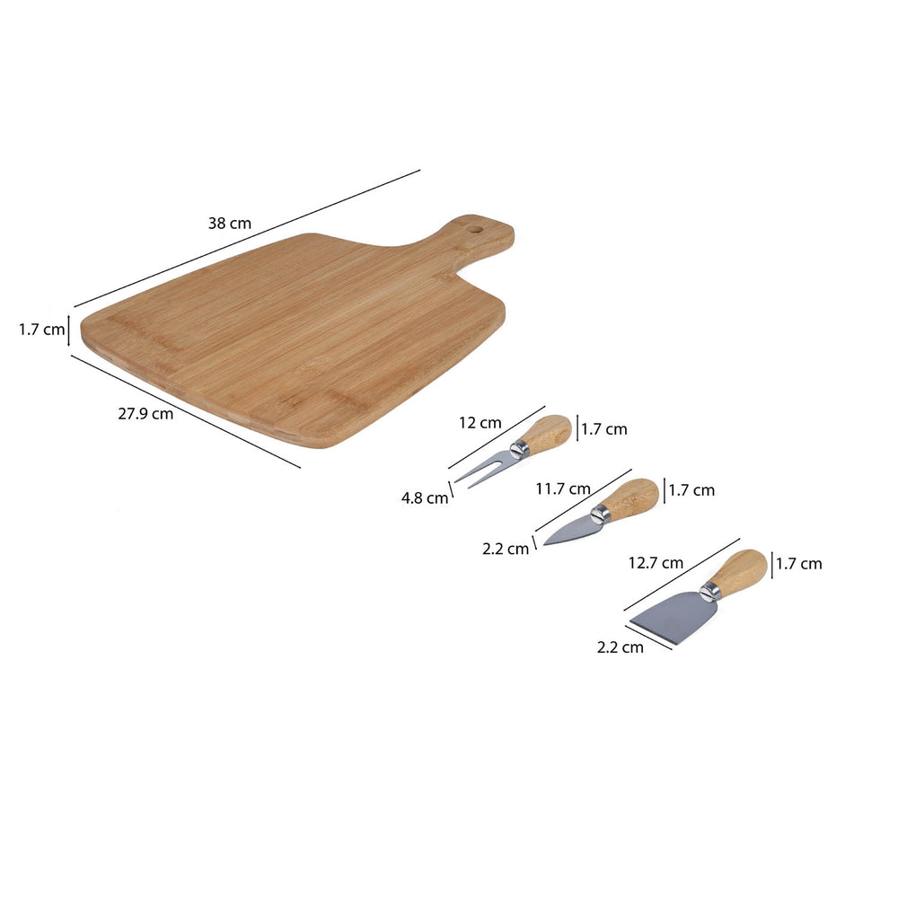 Cheese Cutting Board Set with Tools- Beige