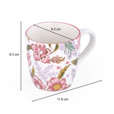 Floral Coffee Mug- Pink