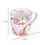 Floral Coffee Mug- Pink