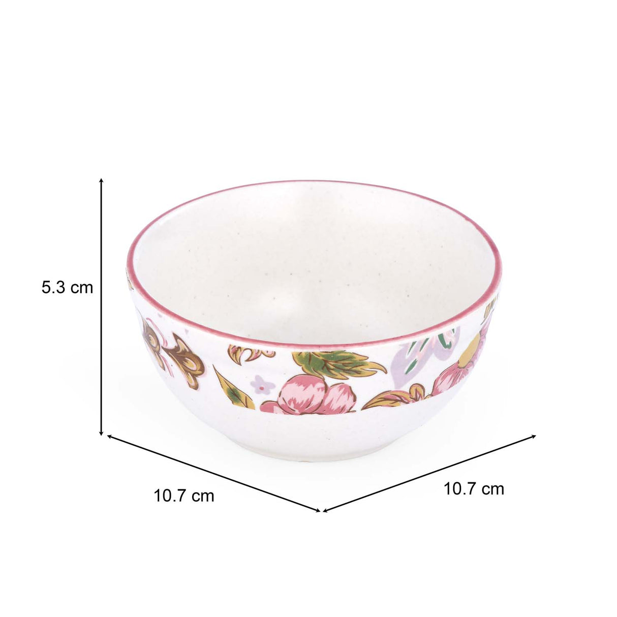 Floral Veg Bowl- Small, Pink
