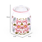 Floral Cannister Jar with Lid- Pink