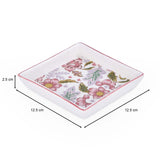 Floral Serving Plate- Pink