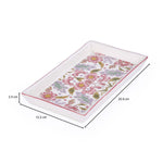 Floral Serving Platter- Pink