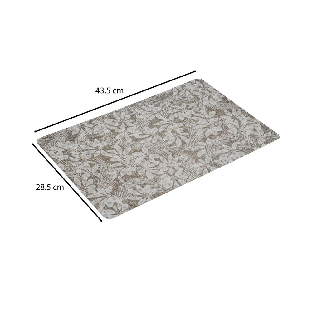 Floral Print EVA Placemat Set of 4- Beige