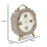Classic Moroccan Table Clock- Taupe
