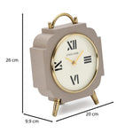 Classic Moroccan Table Clock- Taupe