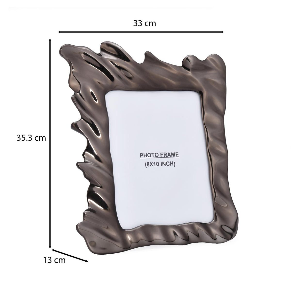 Hamatite Wave Photo Frame- Grey
