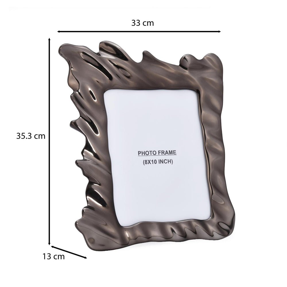 Hamatite Wave Photo Frame- Grey