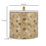 Multipurpose Round Cannister- Large, Brown
