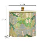 Large Round Cannister With Lid- Green