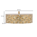 Multipurpose Round Dryfruit Box- Brown