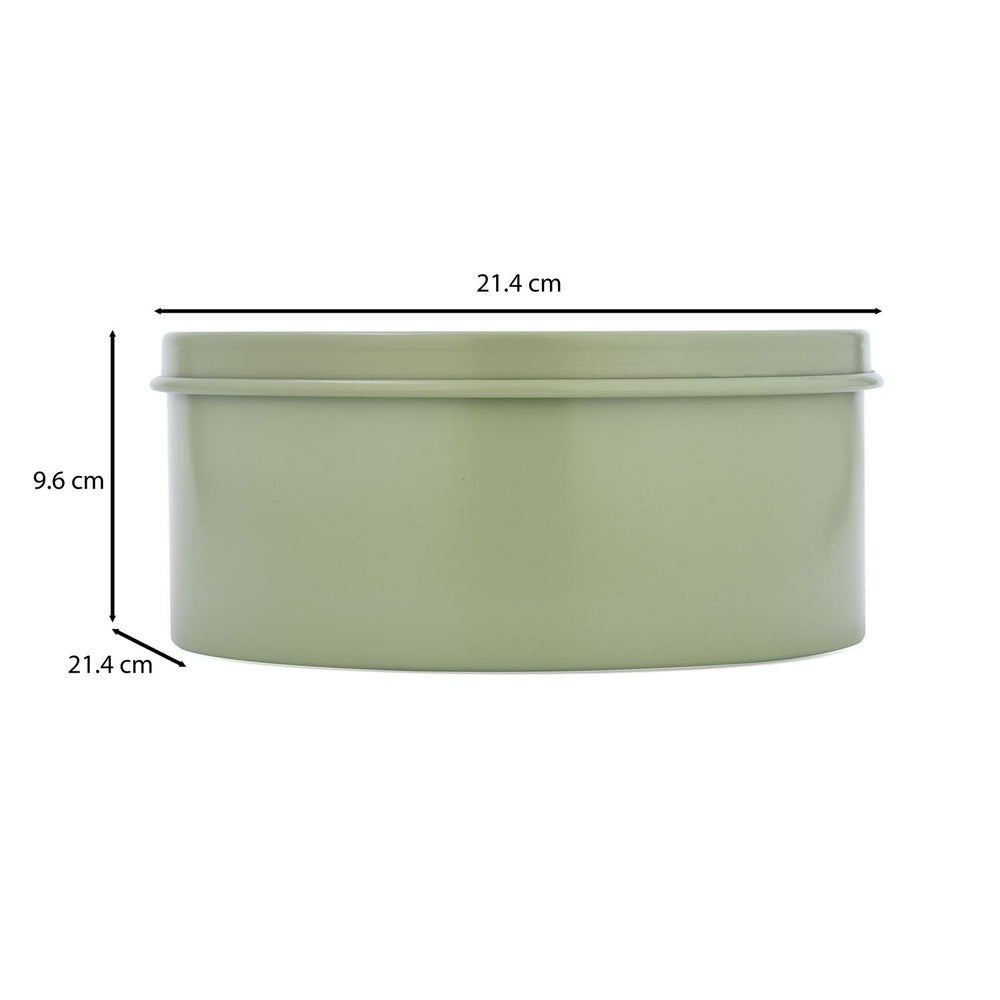 Sweet Treats Cookie Tin Cannister- Sage Green