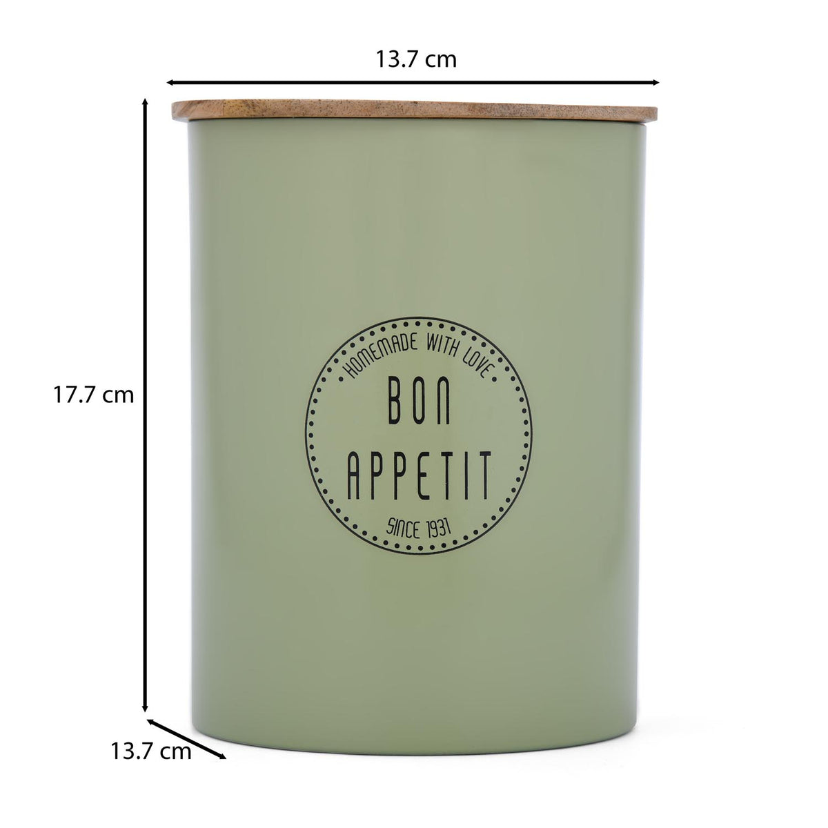 Bon Appetit Food Storage Cannister- Sage Green