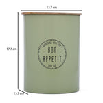 Bon Appetit Food Storage Cannister- Sage Green