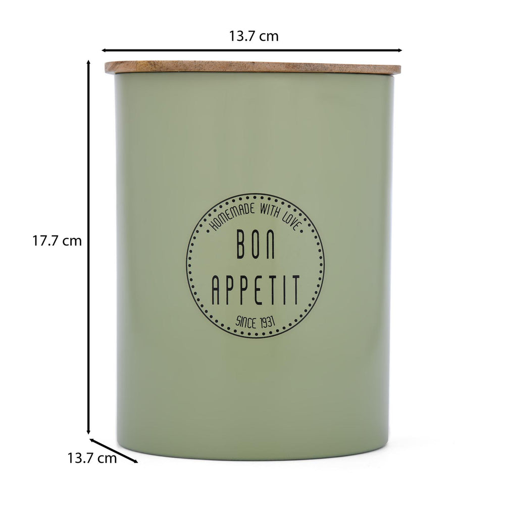 Bon Appetit Food Storage Cannister- Sage Green