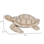 Urban Safari Turtle Mosaic Showpiece - Beige