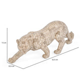 Urban Safari Lioness Mosaic Showpiece- Beige