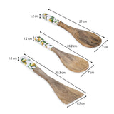 Wooden Spatula Set of 3- Yellow