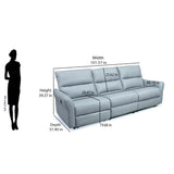 Skye 3 Seater Electric Recliner (Sky Blue)