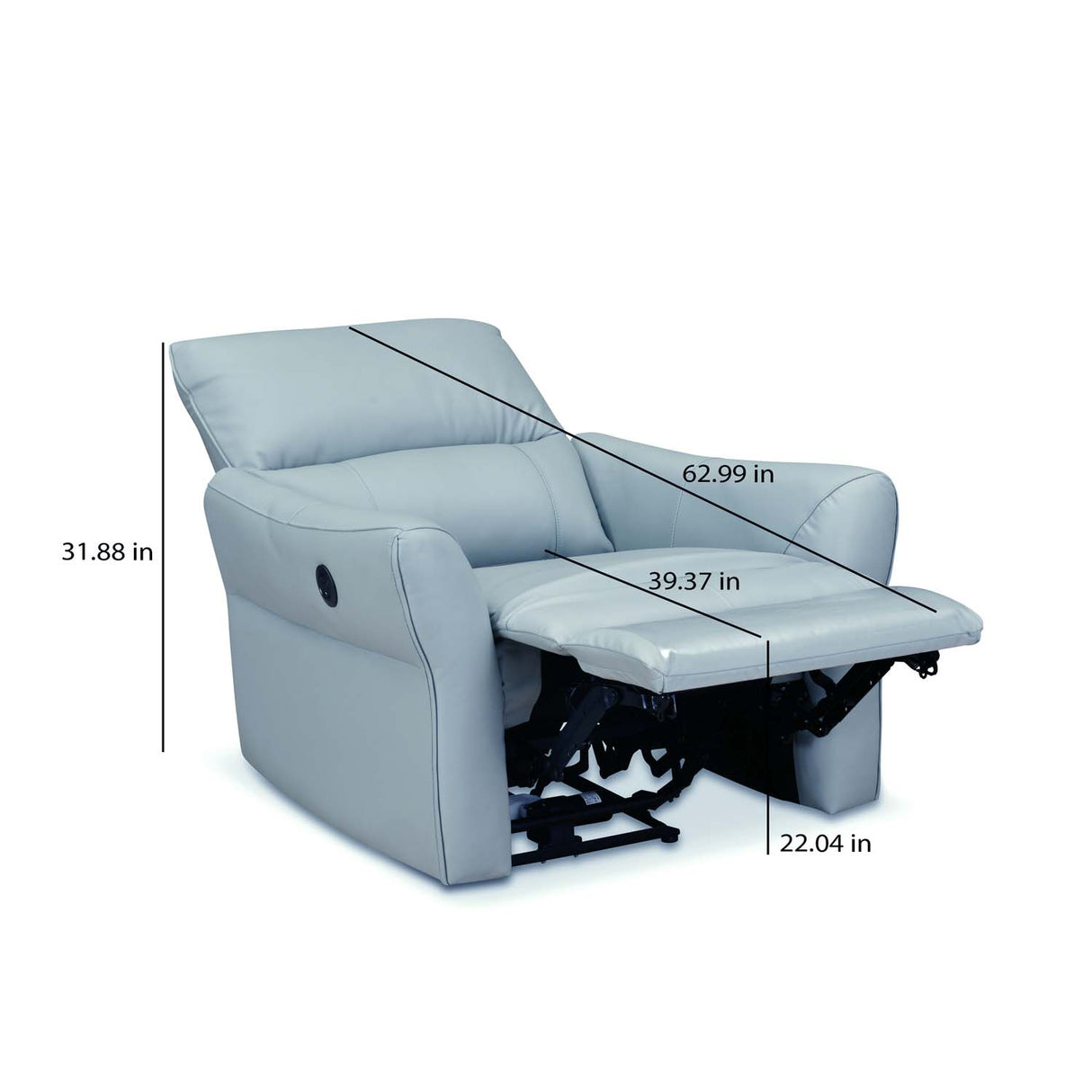 Skye 1 Seater Electric Recliner (Sky Blue)