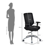 Poise Pro Mid Back Mesh Chair- Black