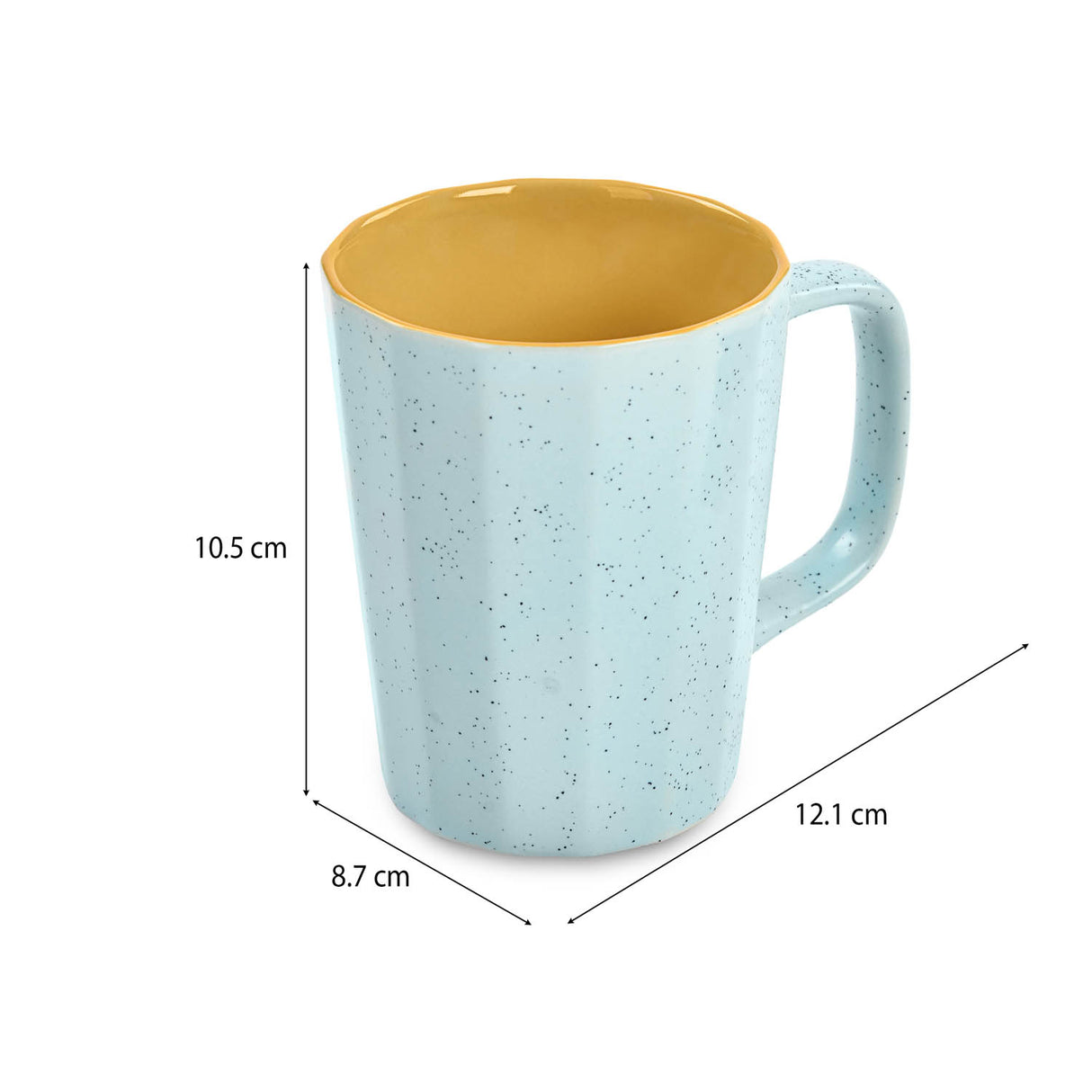Porcelain Milk Mug- Blue