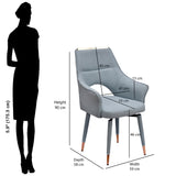 Cordelia Auto-Return Swivel Dining Chair (Grey)