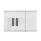 Agnes Engineered Wood Sideboard Cabinet (White)