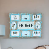 Nilkamal 8 Pics Collage Photo Frame (Seagreen & Gold)