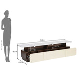Flash Low Height Unit- Legno Oak Dark & Ivory