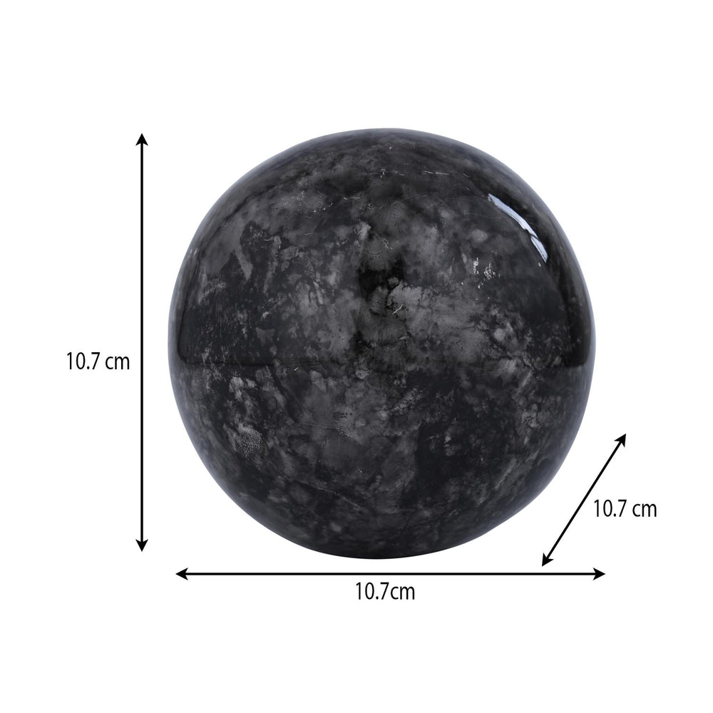 Metal Ball Table Decor Showpiece- Black