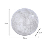 Metal Ball Table Decor Showpiece- White
