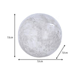 Metal Ball Table Decor Showpiece- White