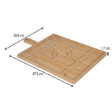 Bamboo Serving Platter with Sections- Beige