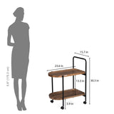 Soho Serving Cart- Walnut Brown