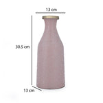 La Rosa Decorative Mosaic Cylindrical Small Vase- Pink & Gold