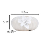 Elan Flora Pebble Lily Votive - Cream & White