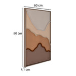 Modern Muse Abrstact Mountain 1 Canvas Painting- Brown