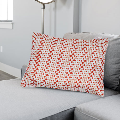 Nilkamal Ariel Organic Essence Polyester 12" x 18" Filled Cushion (Rust)