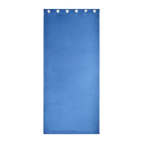 Visto Solid Blackout 5 Ft Polyester Window Curtains Set of 2 (Blue)