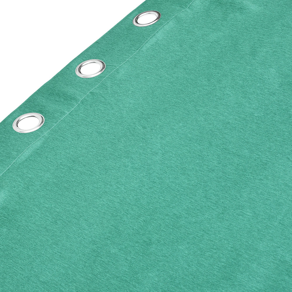 Visto Solid Blackout 5 Ft Polyester Window Curtains Set of 2 (Seagreen)