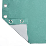 Visto Solid Blackout 5 Ft Polyester Window Curtains Set of 2 (Seagreen)
