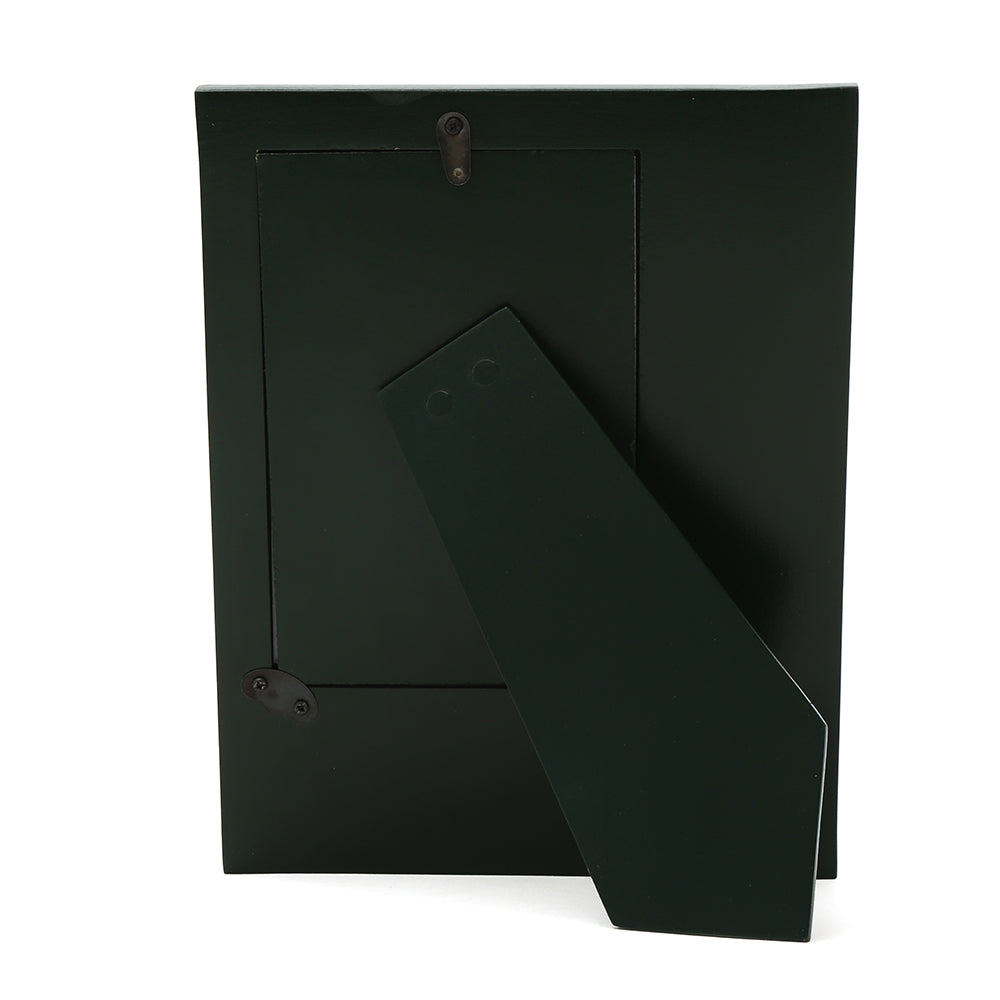 Mesh Rectangular Table Photo Frame (Green & Gold, 4 x 6 Inch)