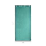 Visto Solid Blackout 5 Ft Polyester Window Curtains Set of 2 (Seagreen)