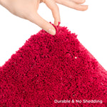 Lurex Solid Polyester 16' x 24' Anti Slip Bath Mat- Pink