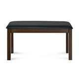 Adrian 4 Seater Dining Bench (Dark Walnut)