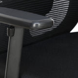 Alba Medium Back Mesh Chair with Adjustable Armrest (Black)
