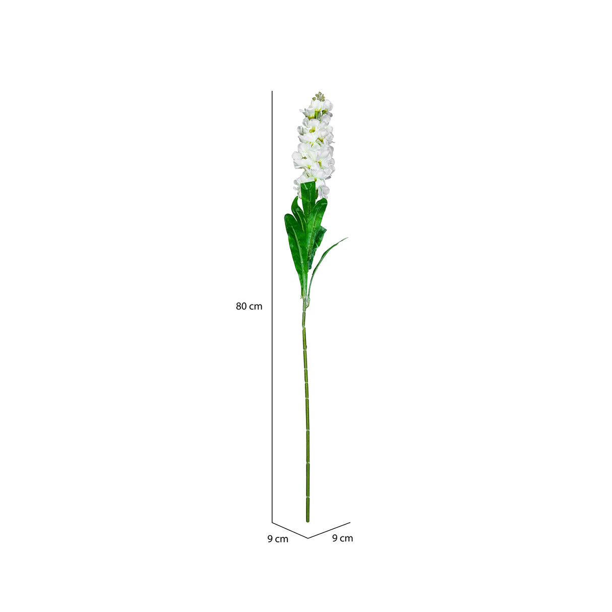 Gladiolus Artificial Stick- White