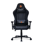 Canophy Leatherette Ergonomic Gaming Chair with Neck & Lumbar Pillow (Black)